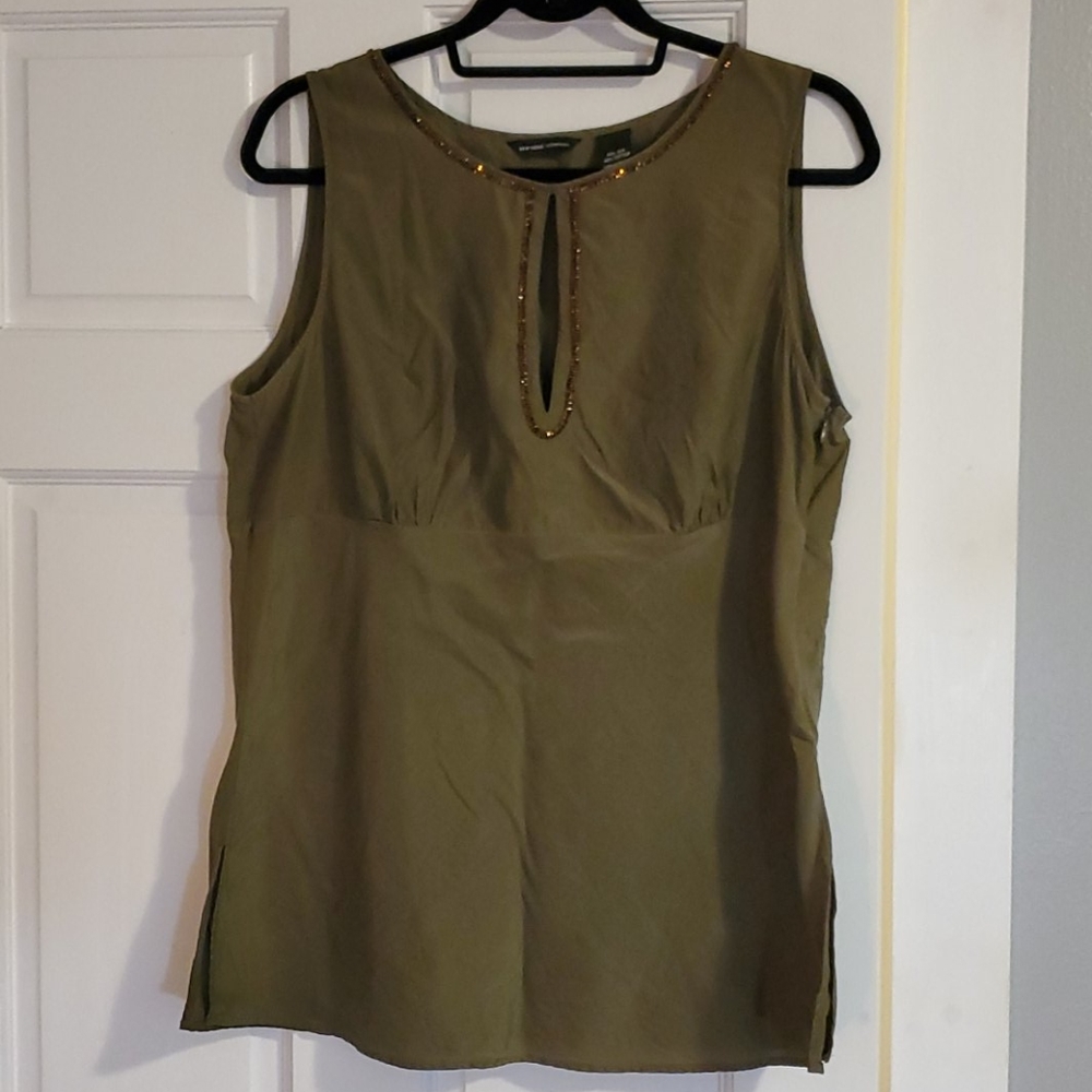 New York and Co. blouse with beading detail